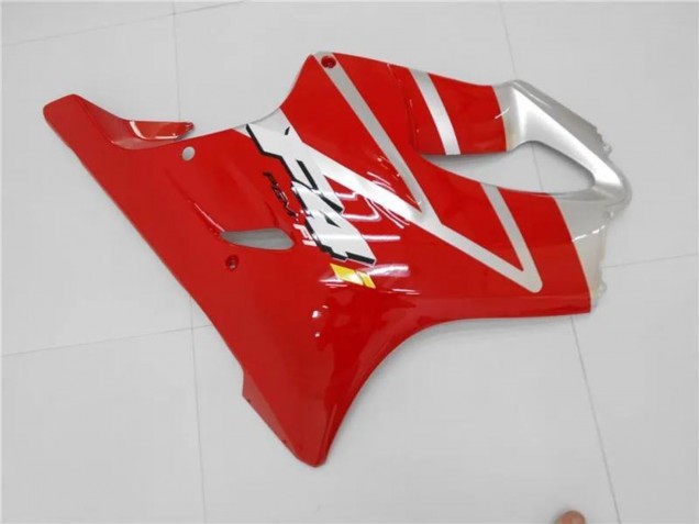 Preisgünstige Honda CBR600 F4i Motorrad Verkleidungen Kit 2001-2003 - Silber Rot
