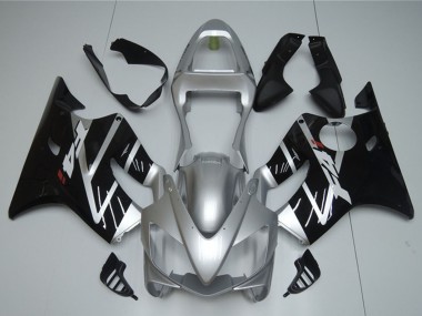 Preisgünstige Honda CBR600 F4i Motorrad Verkleidung 2001-2003 - Silber Glanzendes Schwarz
