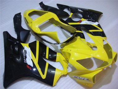 Preisgünstige Honda CBR600 F4i Motorrad Verkleidung 2001-2003 - Gelb Glanzendes Schwarz