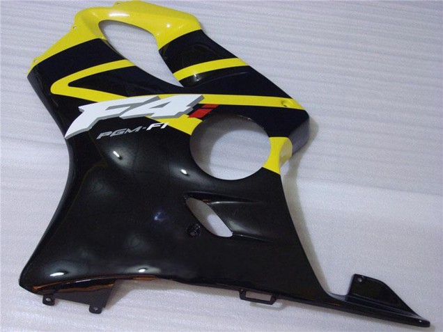 Preisgünstige Honda CBR600 F4i Motorrad Verkleidung 2001-2003 - Gelb Glanzendes Schwarz
