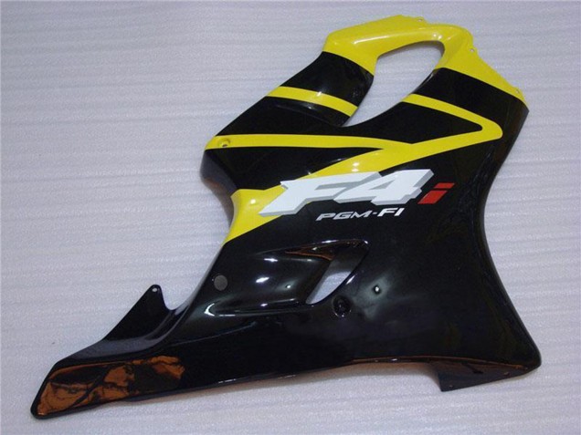 Preisgünstige Honda CBR600 F4i Motorrad Verkleidung 2001-2003 - Gelb Glanzendes Schwarz