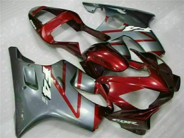 Preisgünstige Honda CBR600 F4i Motorrad Verkleidung Kit 2001-2003 - Silber Rot