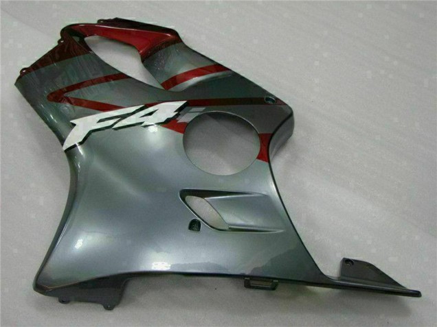 Preisgünstige Honda CBR600 F4i Motorrad Verkleidung Kit 2001-2003 - Silber Rot