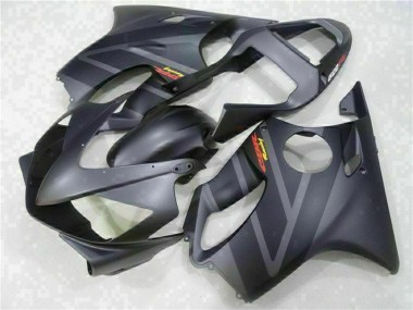 Preisgünstige Honda CBR600 F4i Motorrad Verkleidung 2001-2003 - Matt Schwarz Grau