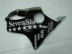 Preisgünstige Honda CBR600 F4i Motorrad Verkleidung 2001-2003 - Glanzendes Schwarz Silber SevenStars
