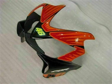 Preisgünstige Honda CBR600 F4i Motorrad Verkleidung 2001-2003 - Gelb Orange Glanzendes Schwarz Rossi 46