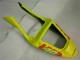 Preisgünstige Honda CBR600 F4i Motorrad Verkleidung 2001-2003 - Gelb Orange Glanzendes Schwarz Rossi 46