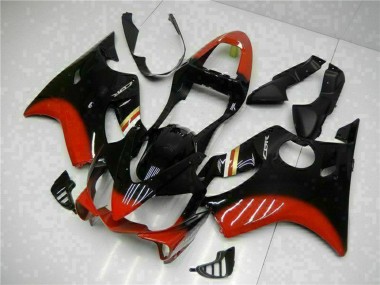 Preisgünstige Honda CBR600 F4i Motorrad Verkleidung Kit 2001-2003 - Rot Glanzendes Schwarz