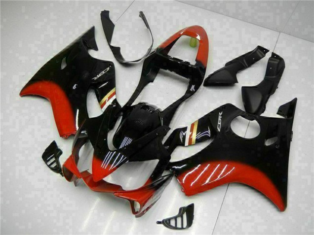 Preisgünstige Honda CBR600 F4i Motorrad Verkleidung Kit 2001-2003 - Rot Glanzendes Schwarz