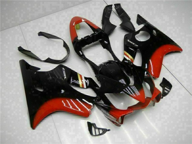 Preisgünstige Honda CBR600 F4i Motorrad Verkleidung Kit 2001-2003 - Rot Glanzendes Schwarz