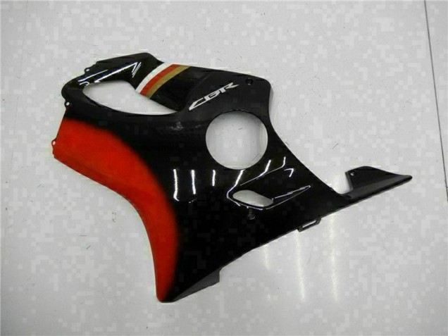 Preisgünstige Honda CBR600 F4i Motorrad Verkleidung Kit 2001-2003 - Rot Glanzendes Schwarz