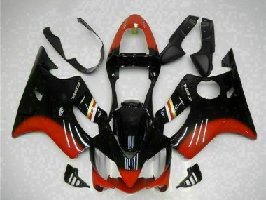 Preisgünstige Honda CBR600 F4i Motorrad Verkleidung Kit 2001-2003 - Rot Glanzendes Schwarz