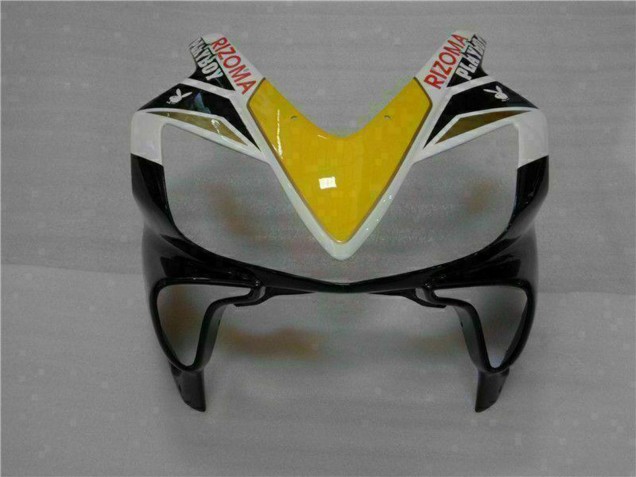 Preisgünstige Honda CBR600 F4i Motorrad Verkleidung 2001-2003 - Weiss Gelb Glanzendes Schwarz Playboy
