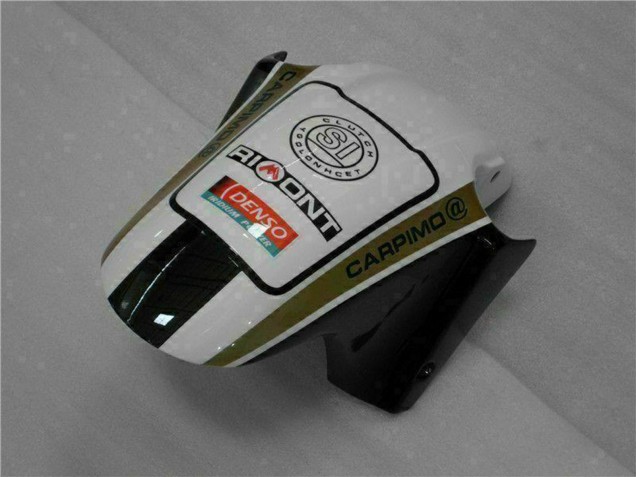 Preisgünstige Honda CBR600 F4i Motorrad Verkleidung 2001-2003 - Weiss Gelb Glanzendes Schwarz Playboy