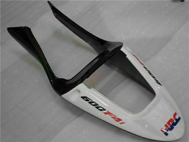 Preisgünstige Honda CBR600 F4i Motorrad Verkleidung 2001-2003 - Weiss Gelb Glanzendes Schwarz Playboy