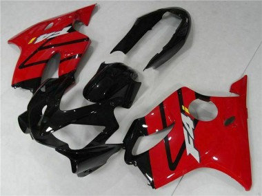 Preisgünstige Honda CBR600 F4i Motorrad Verkleidung 2004-2007 - Rot Glanzendes Schwarz
