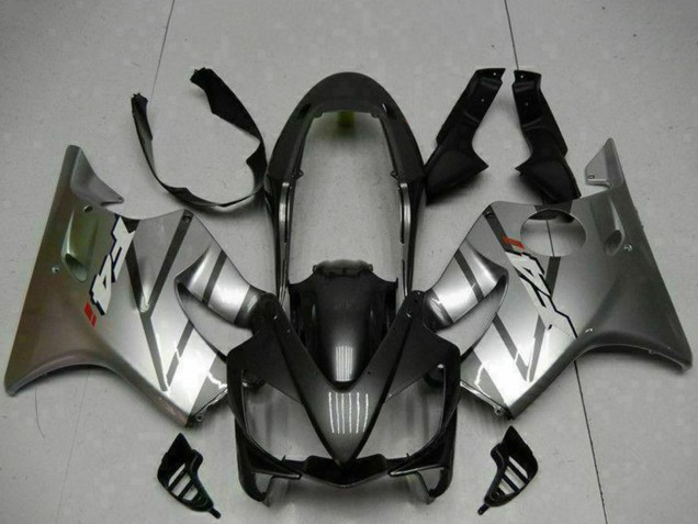Preisgünstige Honda CBR600 F4i Motorrad Verkleidung 2004-2007 - Silber Matt Schwarz