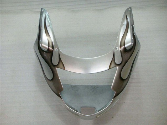 Preisgünstige Honda CBR1100XX Blackbird Motorrad Verkleidung 1996-2007 - Silber Schwarz Flamme