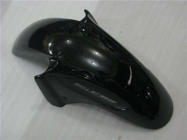 Preisgünstige Honda CBR1100XX Blackbird Abs Motorrad Verkleidungen 1996-2007 - Glanzendes Schwarz Rot Flamme