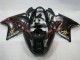 Preisgünstige Honda CBR1100XX Blackbird Abs Motorrad Verkleidungen 1996-2007 - Glanzendes Schwarz Rot Flamme