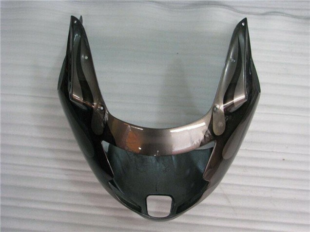 Preisgünstige Honda CBR1100XX Blackbird Motorrad Verkleidung 1996-2007 - Glanzendes Schwarz Silber Flamme