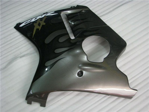Preisgünstige Honda CBR1100XX Blackbird Motorrad Verkleidung 1996-2007 - Glanzendes Schwarz Silber Flamme