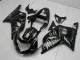 Preisgünstige Suzuki GSXR 600/750 Motorrad Verkleidung 2001-2003 - Glanzendes Schwarz Silber Flamme