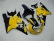 Preisgünstige Suzuki GSXR 600/750 Motorrad Verkleidung 2001-2003 - Gelb Dunkel Blau Glanzendes Schwarz