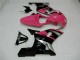 Preisgünstige Suzuki GSXR 600/750 Motorrad Verkleidung 2001-2003 - Rosa Silber Glanzendes Schwarz