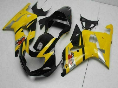 Preisgünstige Suzuki GSXR 600/750 Motorrad Verkleidung 2001-2003 - Gelb Schwarz