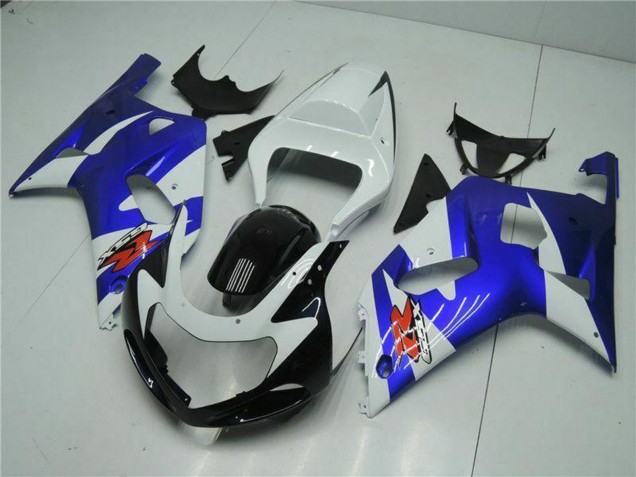 Preisgünstige Suzuki GSXR 600/750 Motorrad Verkleidung 2001-2003 - Weiss Blau Schwarz