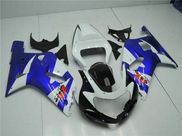 Preisgünstige Suzuki GSXR 600/750 Motorrad Verkleidung 2001-2003 - Weiss Blau Schwarz