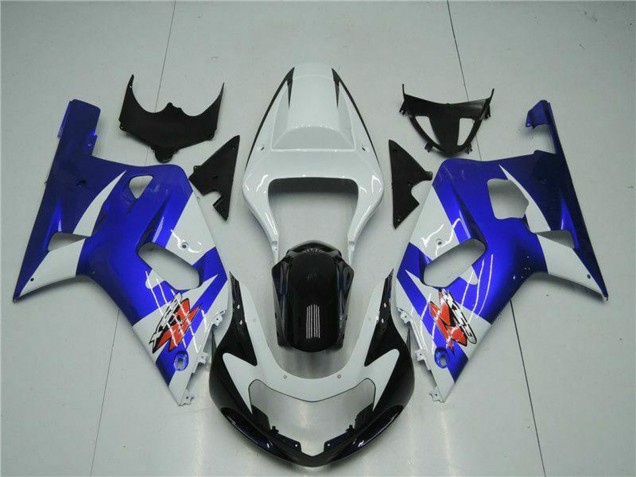 Preisgünstige Suzuki GSXR 600/750 Motorrad Verkleidung 2001-2003 - Weiss Blau Schwarz