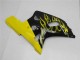 Preisgünstige Suzuki GSXR 600/750 Motorrad Verkleidung 2001-2003 - Glanzendes Schwarz Gelb Flamme