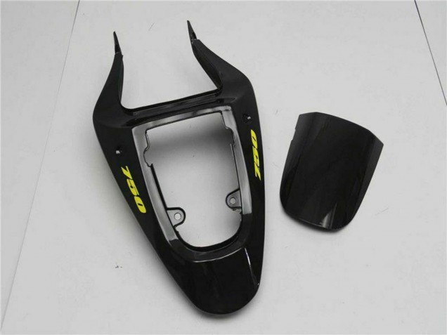 Preisgünstige Suzuki GSXR 600/750 Motorrad Verkleidung 2001-2003 - Glanzendes Schwarz Gelb Flamme