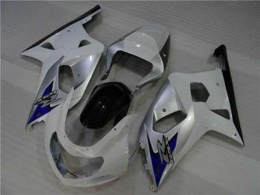 Preisgünstige Suzuki GSXR 600/750 Motorrad Verkleidung 2001-2003 - Weiss Silber Blau Schwarz