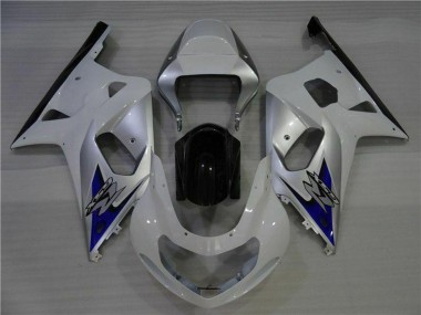 Preisgünstige Suzuki GSXR 600/750 Motorrad Verkleidung 2001-2003 - Weiss Silber Blau Schwarz