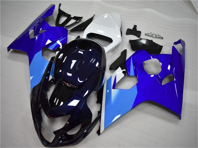 Preisgünstige Suzuki GSXR 600/750 Motorrad Verkleidung 2004-2005 - Weiss Blau Schwarz