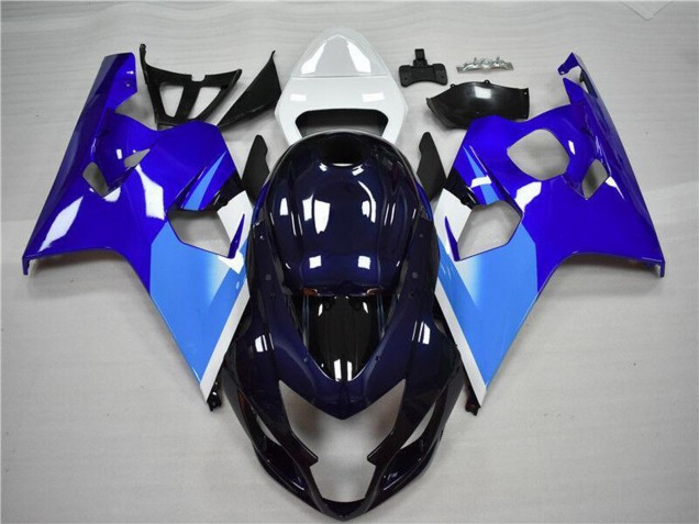 Preisgünstige Suzuki GSXR 600/750 Motorrad Verkleidung 2004-2005 - Weiss Blau Schwarz