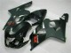Preisgünstige Suzuki GSXR 600/750 Motorrad Verkleidung 2004-2005 - Glanzendes Schwarz Matt Schwarz Rot Aufkleber