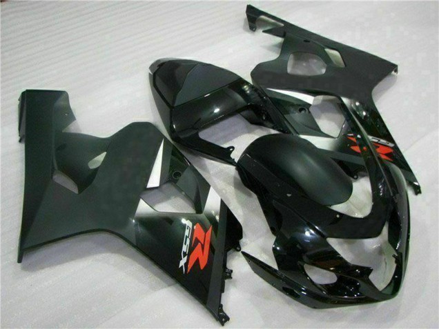 Preisgünstige Suzuki GSXR 600/750 Motorrad Verkleidung 2004-2005 - Glanzendes Schwarz Matt Schwarz Rot Aufkleber