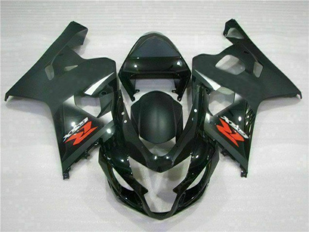 Preisgünstige Suzuki GSXR 600/750 Motorrad Verkleidung 2004-2005 - Glanzendes Schwarz Matt Schwarz Rot Aufkleber