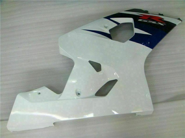 Preisgünstige Suzuki GSXR 600/750 Motorrad Verkleidung 2004-2005 - Weiss Blau Glanzendes Schwarz Rot