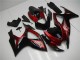 Preisgünstige Suzuki GSXR 600/750 Motorrad Verkleidung 2006-2007 - Rot Glanzendes Schwarz