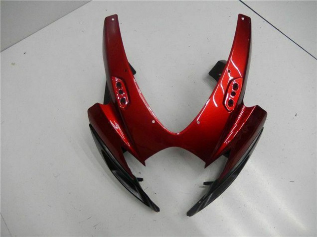Preisgünstige Suzuki GSXR 600/750 Motorrad Verkleidung 2006-2007 - Rot Glanzendes Schwarz