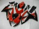 Preisgünstige Suzuki GSXR 600/750 Motorrad Verkleidung 2006-2007 - Rot Glanzendes Schwarz