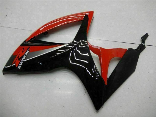 Preisgünstige Suzuki GSXR 600/750 Motorrad Verkleidung 2006-2007 - Rot Glanzendes Schwarz