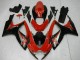 Preisgünstige Suzuki GSXR 600/750 Motorrad Verkleidung 2006-2007 - Rot Glanzendes Schwarz