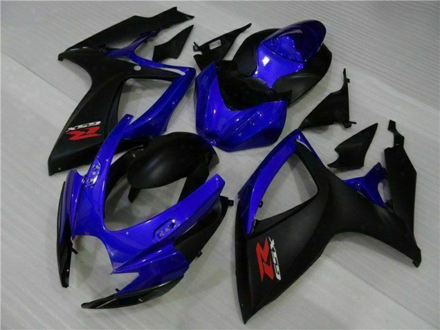 Preisgünstige Suzuki GSXR 600/750 Motorrad Verkleidung 2006-2007 - Blau Matt Schwarz Rot