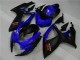 Preisgünstige Suzuki GSXR 600/750 Motorrad Verkleidung 2006-2007 - Blau Matt Schwarz Rot